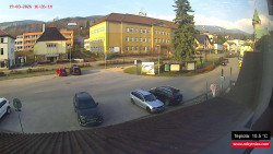 Střed obce Rokytnice nad Jizerou