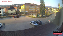 Střed obce Rokytnice nad Jizerou