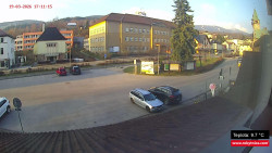 Střed obce Rokytnice nad Jizerou