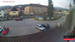 Střed obce Rokytnice nad Jizerou