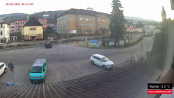 Střed obce Rokytnice nad Jizerou