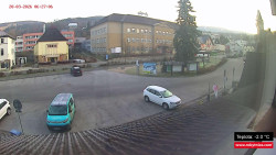 Střed obce Rokytnice nad Jizerou