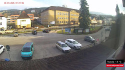 Střed obce Rokytnice nad Jizerou