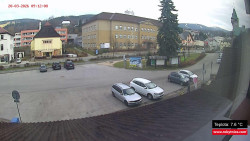 Střed obce Rokytnice nad Jizerou