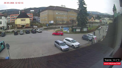 Střed obce Rokytnice nad Jizerou