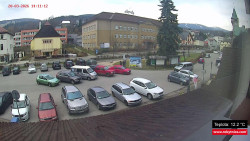 Střed obce Rokytnice nad Jizerou