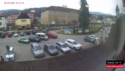 Střed obce Rokytnice nad Jizerou