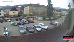 Střed obce Rokytnice nad Jizerou