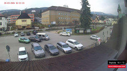 Střed obce Rokytnice nad Jizerou