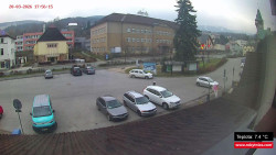 Střed obce Rokytnice nad Jizerou