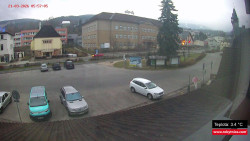 Střed obce Rokytnice nad Jizerou