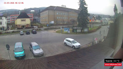 Střed obce Rokytnice nad Jizerou