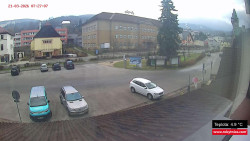 Střed obce Rokytnice nad Jizerou