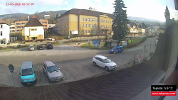 Střed obce Rokytnice nad Jizerou