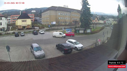 Střed obce Rokytnice nad Jizerou