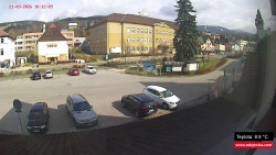 Střed obce Rokytnice nad Jizerou