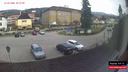 Střed obce Rokytnice nad Jizerou