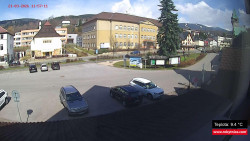 Střed obce Rokytnice nad Jizerou