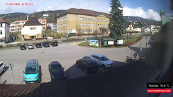 Střed obce Rokytnice nad Jizerou