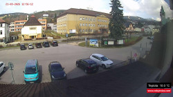 Střed obce Rokytnice nad Jizerou