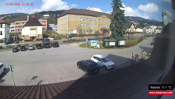 Střed obce Rokytnice nad Jizerou