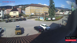 Střed obce Rokytnice nad Jizerou