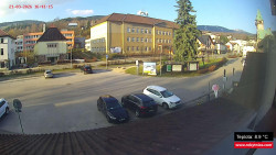 Střed obce Rokytnice nad Jizerou