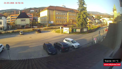 Střed obce Rokytnice nad Jizerou