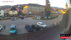 Střed obce Rokytnice nad Jizerou