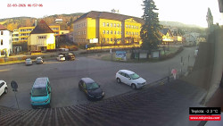 Střed obce Rokytnice nad Jizerou