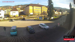 Střed obce Rokytnice nad Jizerou