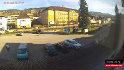 Střed obce Rokytnice nad Jizerou