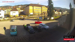 Střed obce Rokytnice nad Jizerou