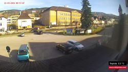 Střed obce Rokytnice nad Jizerou