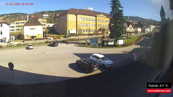 Střed obce Rokytnice nad Jizerou