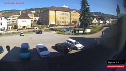 Střed obce Rokytnice nad Jizerou