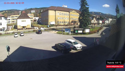 Střed obce Rokytnice nad Jizerou