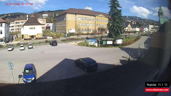 Střed obce Rokytnice nad Jizerou