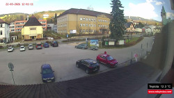 Střed obce Rokytnice nad Jizerou