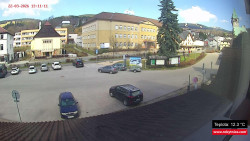 Střed obce Rokytnice nad Jizerou