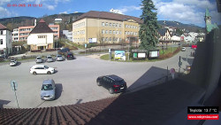 Střed obce Rokytnice nad Jizerou