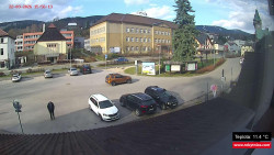 Střed obce Rokytnice nad Jizerou