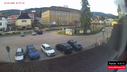 Střed obce Rokytnice nad Jizerou