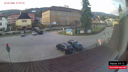 Střed obce Rokytnice nad Jizerou