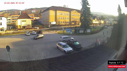 Střed obce Rokytnice nad Jizerou