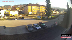 Střed obce Rokytnice nad Jizerou