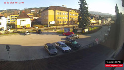 Střed obce Rokytnice nad Jizerou