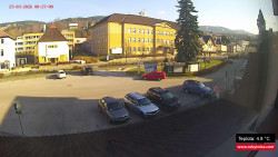 Střed obce Rokytnice nad Jizerou