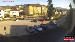 Střed obce Rokytnice nad Jizerou