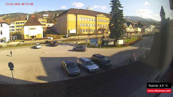 Střed obce Rokytnice nad Jizerou